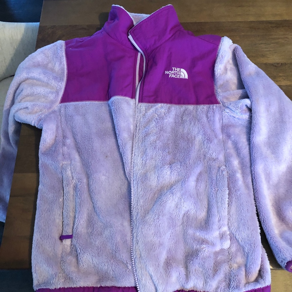 The North Face Denali Youth Girls XL (18) Fleece Jacket in Light Purple